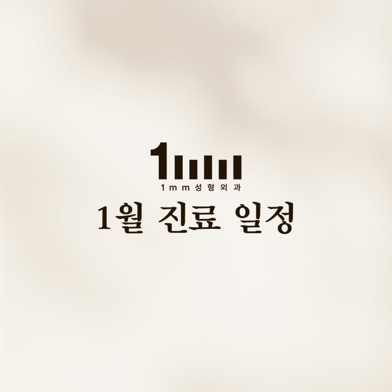 💚1mm Plastic Surgery Clinic: January 2025 Consultation Schedule💚