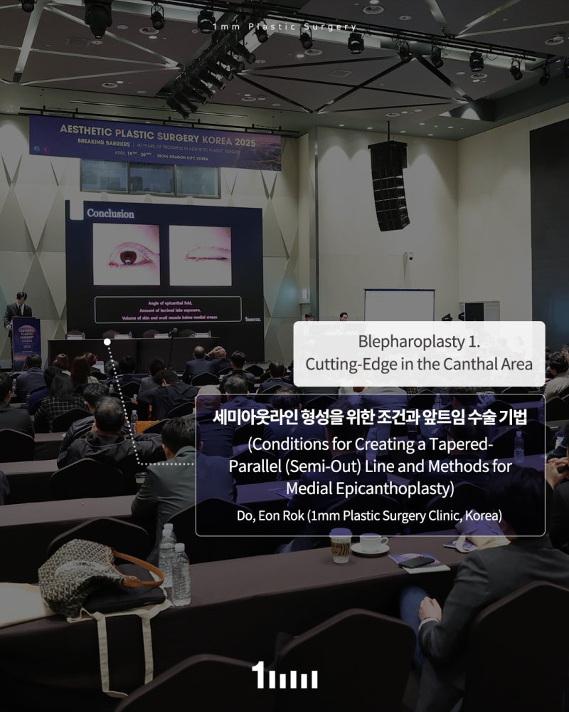 [APS KOREA 2025] 1mm Plastic Surgery Presents Academic Lecture on ‘Semi-Outfold Eyelid’ 사진 2