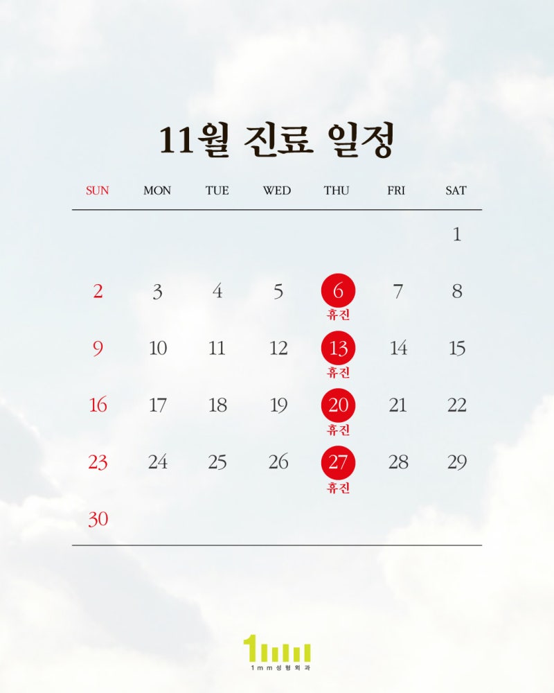 🍂1mm Plastic Surgery Clinic: November 2025 Consultation Guide🍂 사진 2