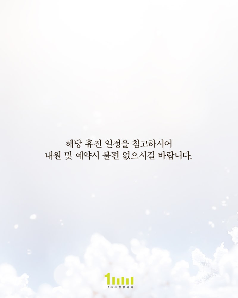 🦄1mm Plastic Surgery Clinic: January 2026 Schedule🦄 사진 3